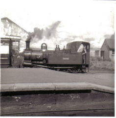 
No 10 'G H Wood' at Port Erin Station, Isle of Man Railway, August 1964